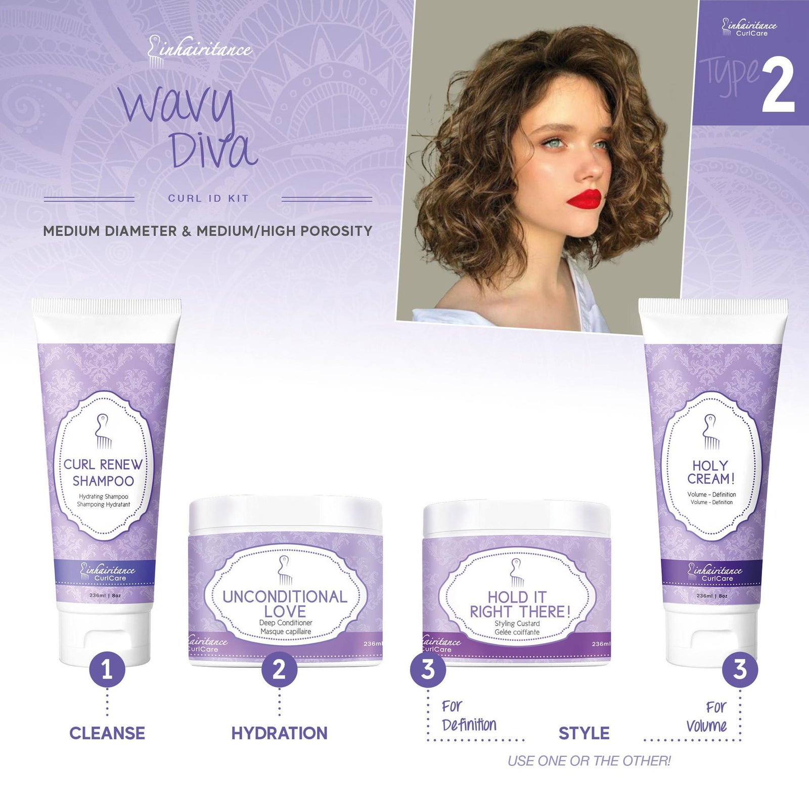 Type 2 Wavy - Inhairitance Curl Spa