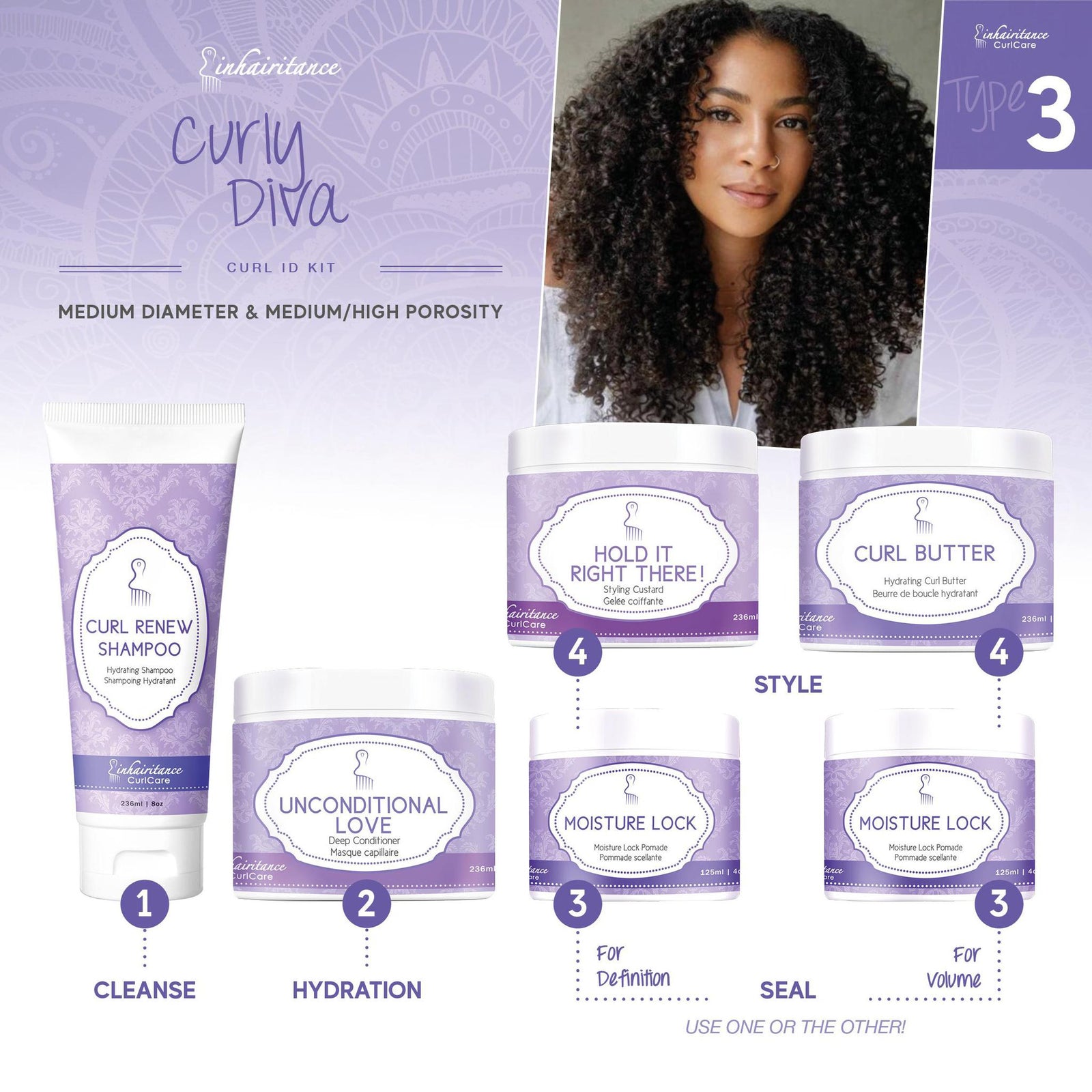 Type 3 Curly - Inhairitance Curl Spa