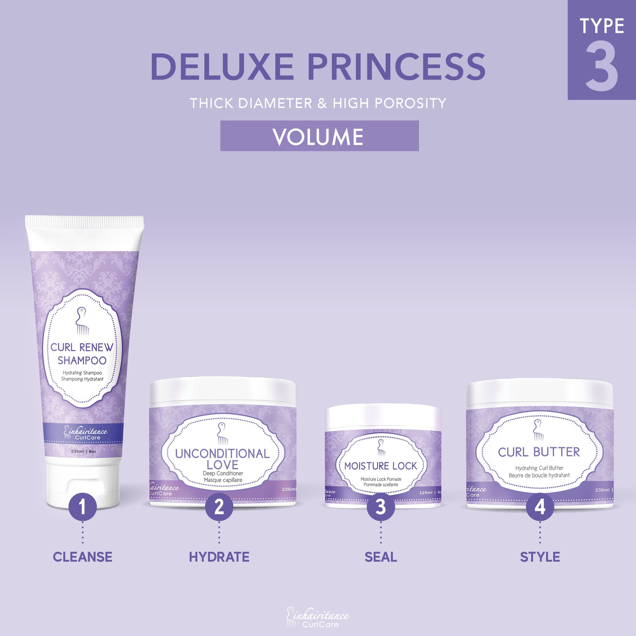 Curl ID Kit - Deluxe Princess Type 3 - Inhairitance Curl Spa