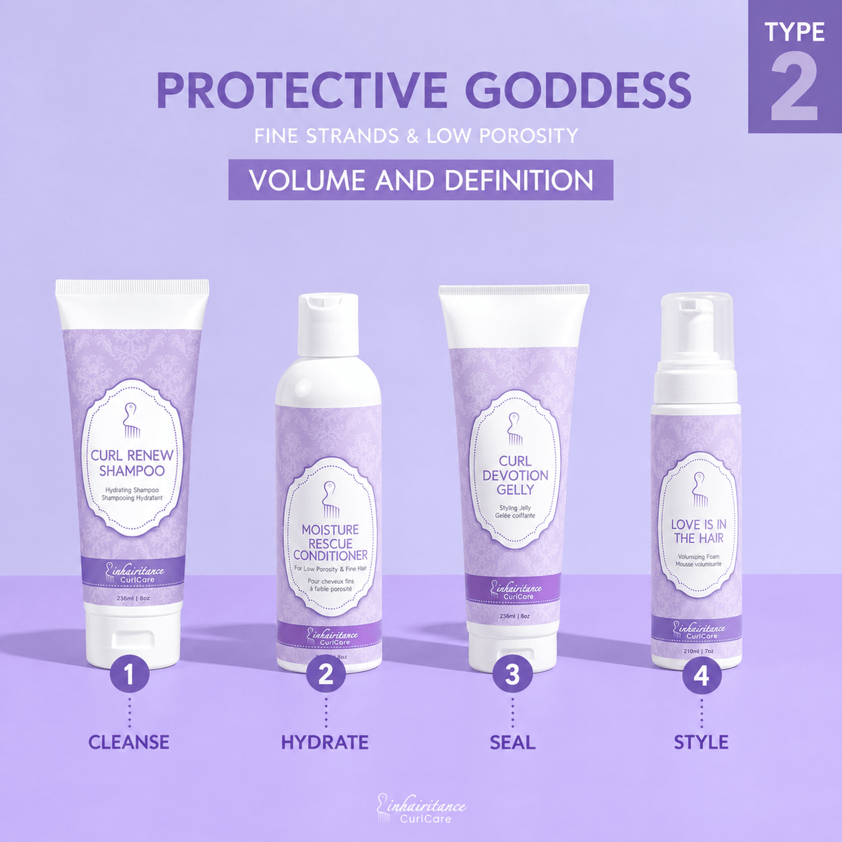 Curl ID Kit - Protective Goddess Type 2 - Inhairitance CurlCare