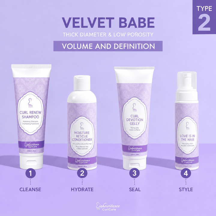 Curl ID Kit - Velvet Babe Type 2 - Inhairitance CurlCare